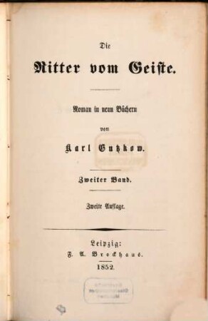 Die Ritter vom Geiste : Roman in neun Bänden. 2.