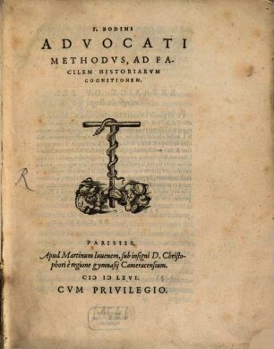 Methodus ad facilem historiarum cognitionem