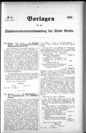 No. 8 (133-153), 13. Februar 1925