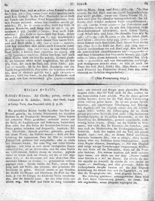La Cloche, poème, traduit de l'allemand de M. Schiller. Zuric, chez Orell, Fussli et Comp. Paris, chez Renouard. 1808. 8. p. 56.