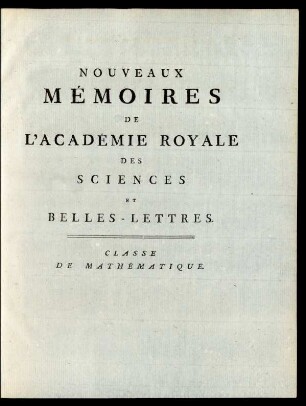 Classe De Mathématique