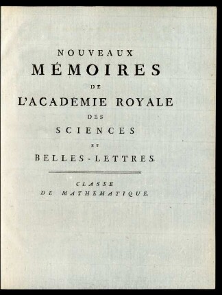 Classe De Mathématique