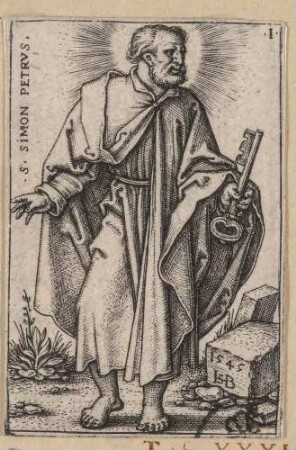 Apostel Petrus, aus der Folge der zwöf Apostel
