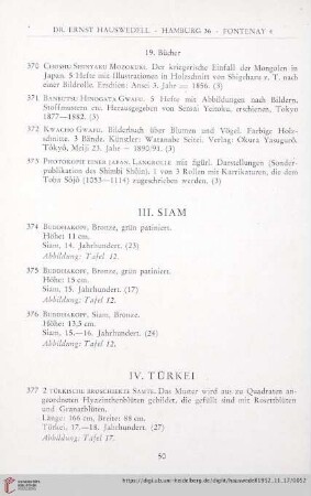III. Siam (Nr. 374 - 376)