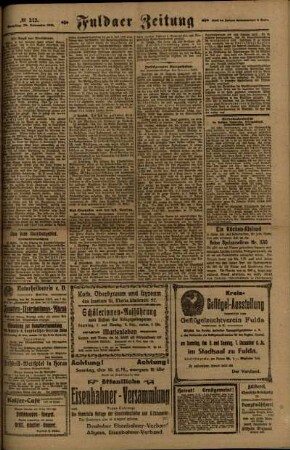 Zweite Ausgabe vom Samstag, den 29. November 1919.