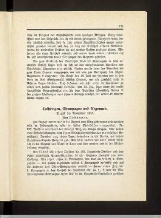 Lothringen, Champagne und Argonnen