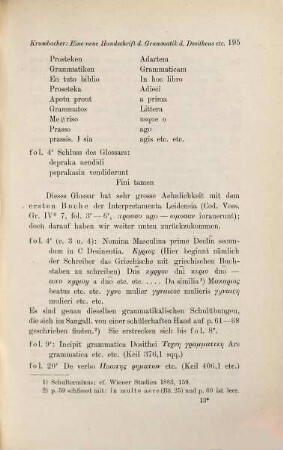 Eine neue Handschrift der Grammatik des Dositheus und der Interpretamenta Leidensia : (Codex Harleianus 5642)