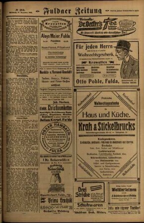 Zweite Ausgabe vom Mittwoch, den 17. Dezember 1919.