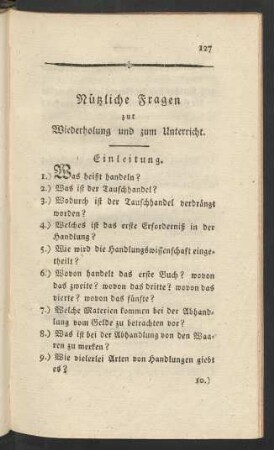 Nützliche Fragen zur Wiederholung und zum Unterricht