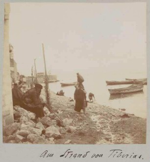 Am Strand von Tiberias.