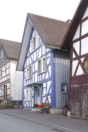 Wohnhaus und Scheune (Wohnhaus, Fachwerk); Hatzfeld, Untergasse 4
