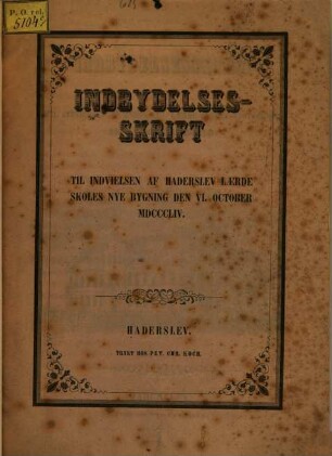 Forsög til en forklaring af Eddasangen Fjölsvinsmaal : Indbydelses- skrift til indvielsen af Haderslev laerde skoles nye bygning 1854