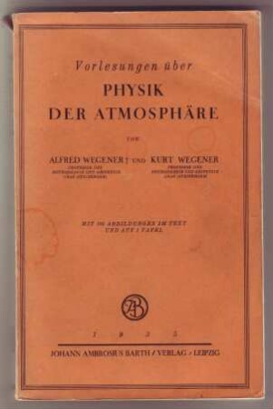 Vorlesungen über Physik der Atmosphäre