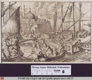 Kosaken fallen 1624 ins Schwarze Meer ein und plündern türkische Städte.