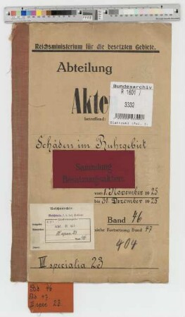 Schäden im Ruhrgebiet: Bd. 46