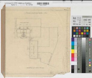 Münster (Münster) Habichtshöhe Straßenabschluß Lageplan 1925 1 : 200 36 x 35 Zeichnung Westfälische Heimstätte Wohnungsgesellschaft Münsterland