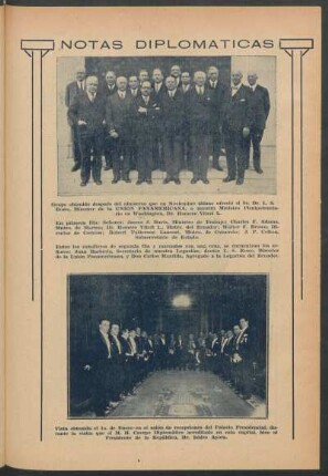 Notas diplomáticas [Fotografías]