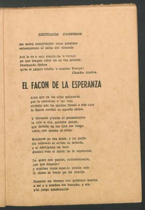 El Facón de la esperanza