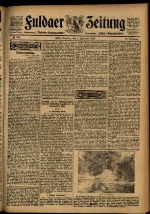 Dritte Ausgabe vom Samstag, den 03. September 1904.