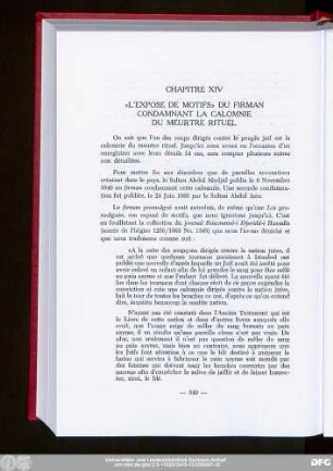 Chapitre XIV «L'Expose De Motifs» Du Firman Condamnant La Calomnie Du Meurtre Rituel