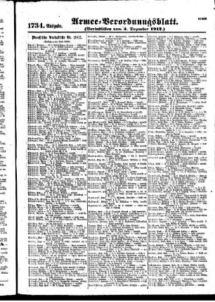 1734. Ausgabe. Dienstag, 4. Dezember 1917