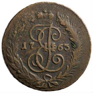 Münze, 2 Kopeken, 1763