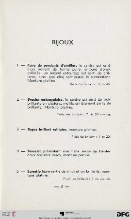 Bijoux (Nr.1-55)