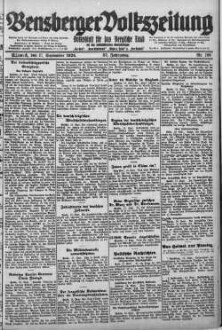 Bensberger Volkszeitung. 1907-1929