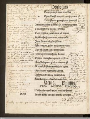 Text mit handschriftlichen Annotationen