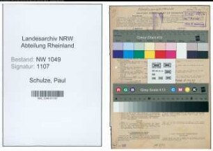 Entnazifizierung Paul Schulze , geb. 06.06.1889 (Finanzbeamter)