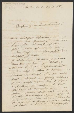 Brief an B. Schott's Söhne : 02.04.1855