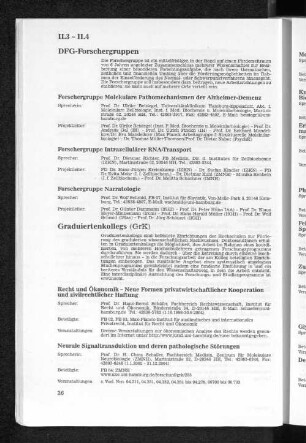 II.4 Graduiertenkollegs