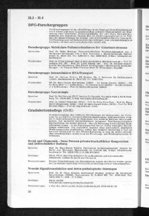 II.4 Graduiertenkollegs