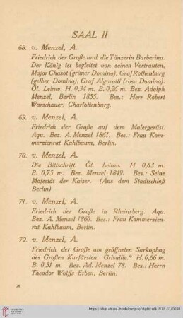 Saal II (Nr. 68 - 89)