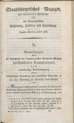 Neunten Bandes zweites Heft.