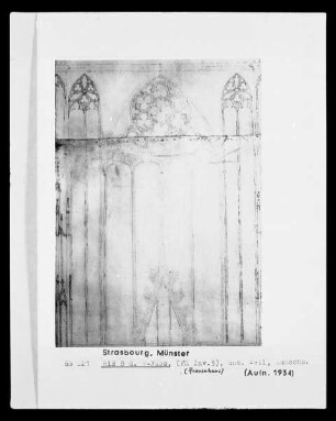 Aufriss B d der Westfassade des Münsters
