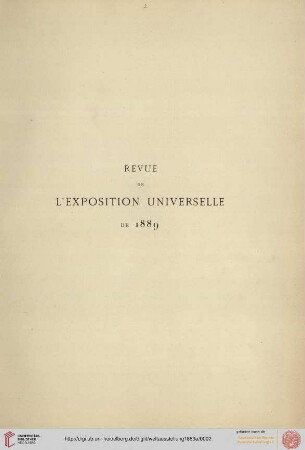 2: Revue de l'Exposition Universelle de 1889