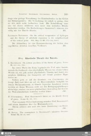 19c. Kinetische Theorie der Materie