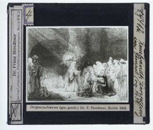 Rembrandt, Darstellung im Tempel (Druck, B049) (Expl. Washington NG 1943.3.7103)