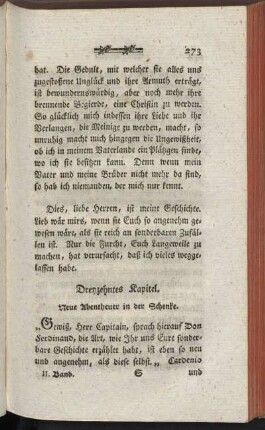 Dreyzehntes Capitel. Neue Abentheuer in der Schenke