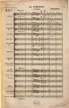 Le stregghe : op. 8