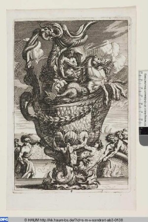 Große Vase mit Neptun