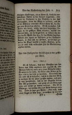 Von den Heiligen der Päbstlichen in der geistigen Welt.