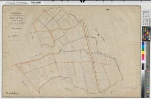 Büderich (Werl), Zusammenlegung Büderich, Bl.1 Brouillonkarte II Flur 1