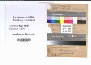 Entnazifizierung Hermann Knufmann , geb. 22.07.1901 (Kaufmann)