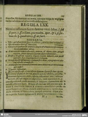 Regula LXX. Nemini officium suum damno verti debet