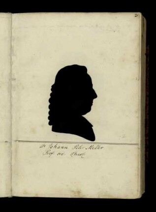 Dr. Johann Peter Miller Prof. ord. Theol.