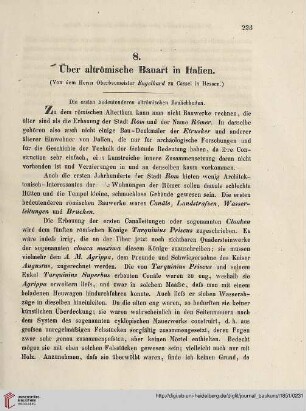 30: Über altrömische Bauart in Italien