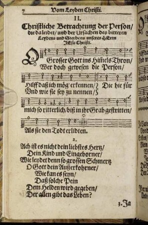 II. Christliche Betrachtung der Person/ die da leidet [...]