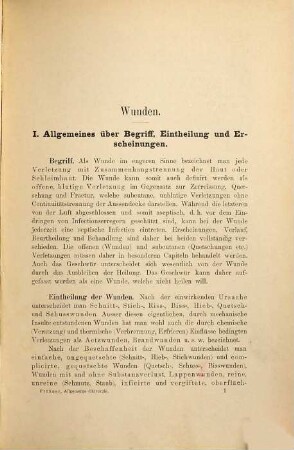 Handbuch der tierärztlichen Chirurgie und Geburtshilfe, 2. Band. Allgemeine Chirurgie